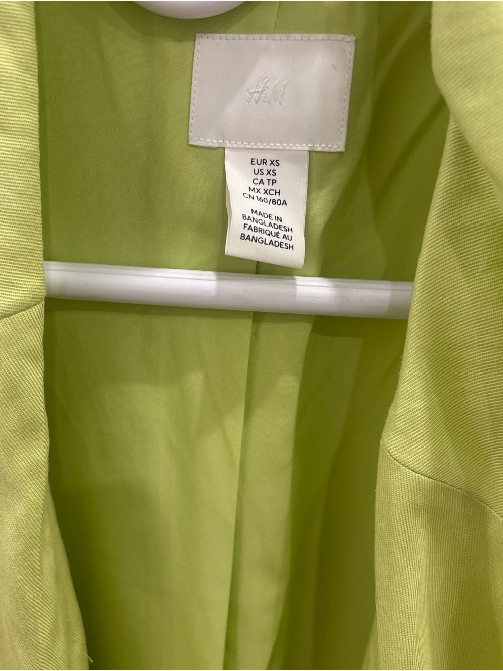 H&M Lime Green Women's Blazer